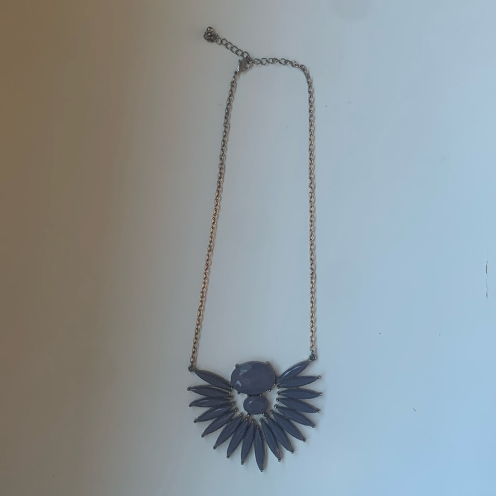 Purple gem necklace